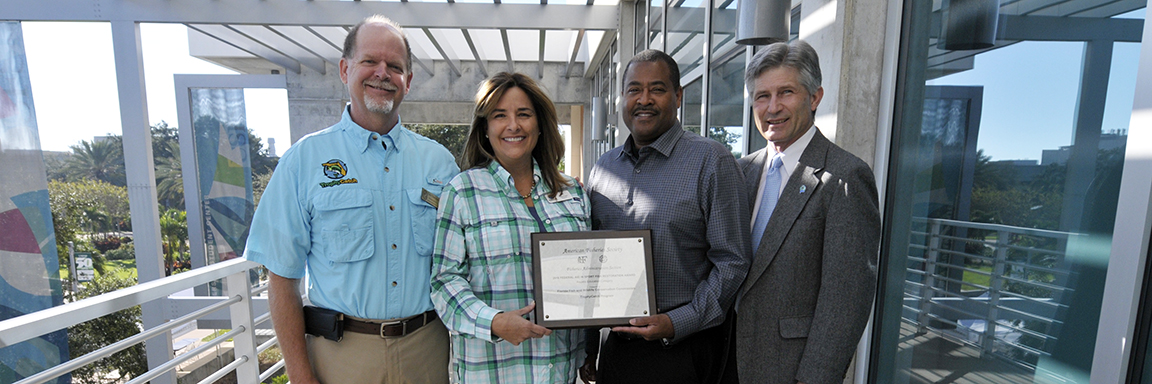FLORIDA FISH AND WILDLIFE COMMISSION RECEIVES 2016 SFR AWARD FOR AQUATIC EDUCATION slide